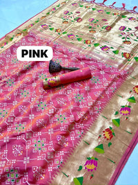 Patola Semi Silk  Saree