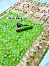 Patola Semi Silk  Saree
