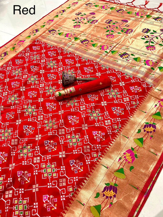 Patola Semi Silk  Saree