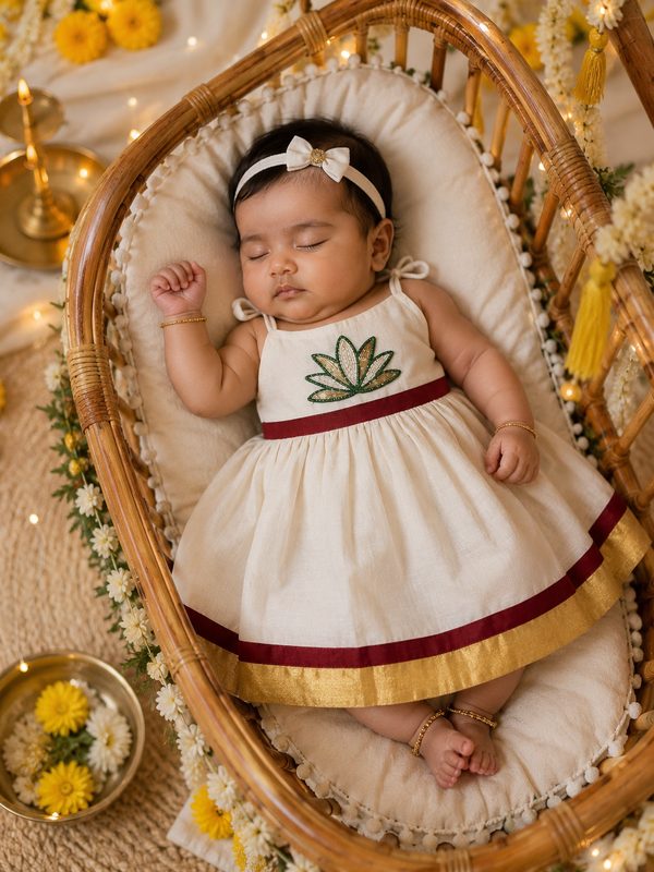 Kettudupp Kerala Sleeveless Knee Length Frock