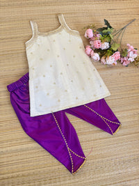 Viscose Tisse Kurthi And Samosa Pants