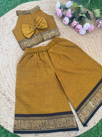 KANCHI COTTON Crop Top And PALAZZO
