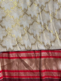 SEMI Silk Bordered Cotton Skirt And SLUB COTTON BLACK PEPPLUM Blouse