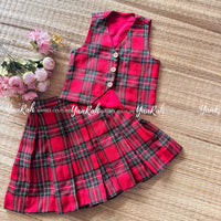 Tartan Top And Skirt