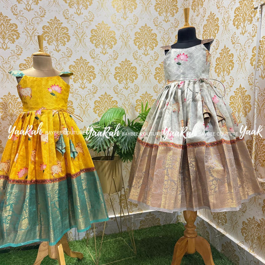 Pichwai Frock : 3 Color Options