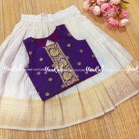 Ethnic Semi Silk Blouse -5 Colors - Pattern Same As Cover Picture