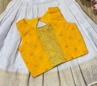 Ethnic Semi Silk Blouse -5 Colors - Pattern Same As Cover Picture