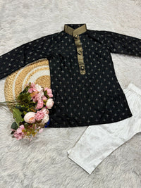 Black Boys Kurta  And Pyjama