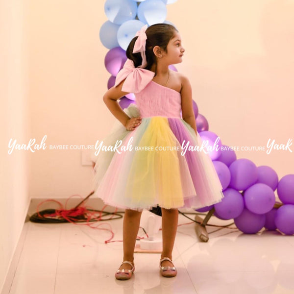 Multi Colored Party Wear / Birthday Frocks