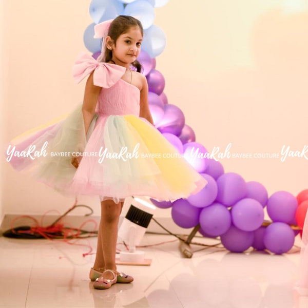 Multi Colored Party Wear / Birthday Frocks
