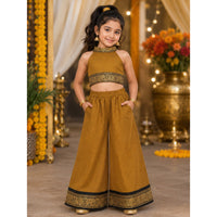 KANCHI COTTON Crop Top And PALAZZO (POCKET NOT INCLUDED)