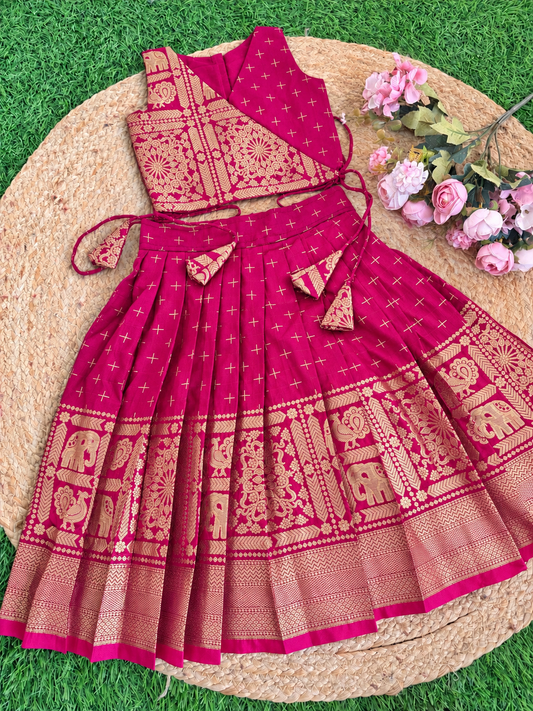 KALLANA Skirt And Angara Top  - Thick\Thin Border Skirt