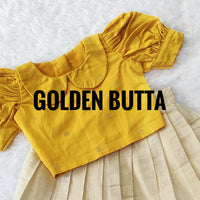 Umbrella Lurex Cotton Skirt &Amp; Dupion Cotton Top - 7 Color Varients In Top