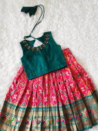 Skirt And Top Pink And Rama Green