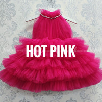 Dark Onion Pink - Party Wear / Birthday Frocks -10+Colors