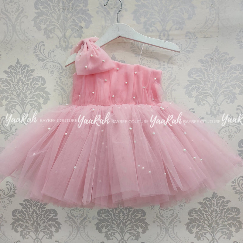 Party Wear / Birthday Frocks -Onion Pink