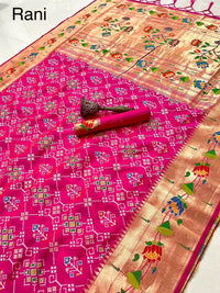 Patola Semi Silk  Saree
