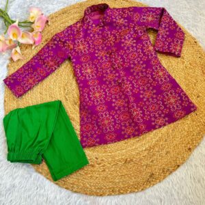 PATOLA BOYS KURTA AND PYJAMA