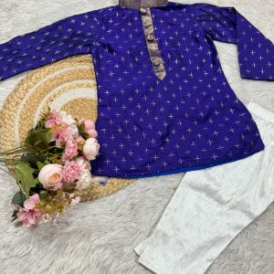 ROYAL BLUE BOYS KURTA  AND PYJAMA