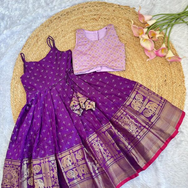 ETHNIC FROCK / SKIRT - PURPLE AND LAVENDER