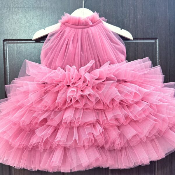 DARK ONION PINK - PARTY WEAR / BIRTHDAY FROCKS