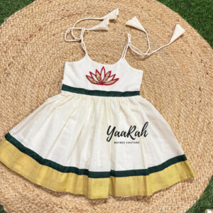 KETTUDUPP KERALA SLEEVELESS KNEE LENGTH FROCK