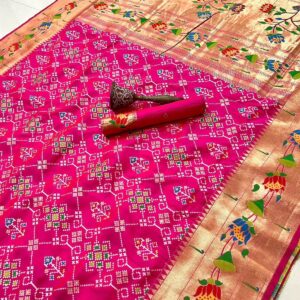 PATOLA SEMI SILK  SAREE